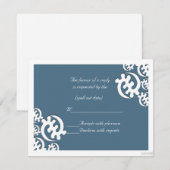 adinkra gye nyame (met uitzondering van God) agate RSVP Kaartje (Voorkant / Achterkant)