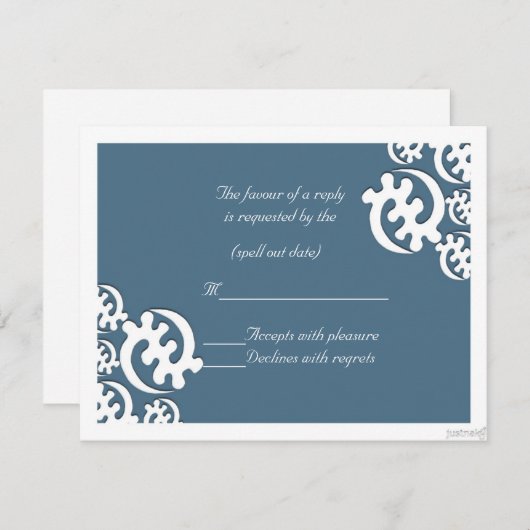 adinkra gye nyame (met uitzondering van God) agate RSVP Kaartje (Voorkant / Achterkant)