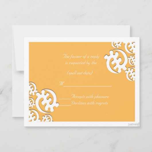 adinkra gye nyame (met uitzondering van God) bijen RSVP Kaartje (Voorkant)