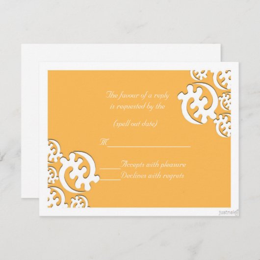 adinkra gye nyame (met uitzondering van God) bijen RSVP Kaartje (Voorkant / Achterkant)