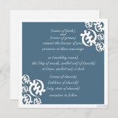 adinkra gye nyame (met uitzondering van God) blauw Kaart (Voorkant / Achterkant)