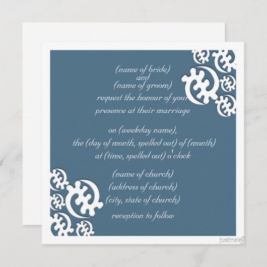 adinkra gye nyame (met uitzondering van God) blauw Kaart (Voorkant / Achterkant)