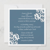 adinkra gye nyame (met uitzondering van God) blauw Kaart (Voorkant)