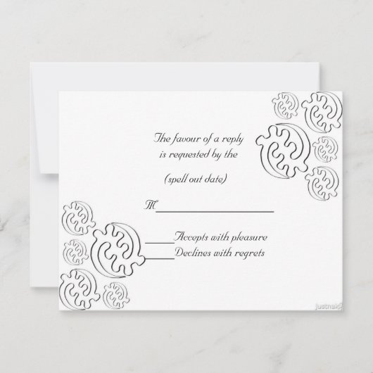 adinkra gye nyame (met uitzondering van God) iii r RSVP Kaartje (Voorkant)