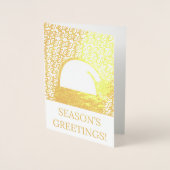 Adinkra kerstkaart folie kaarten (Voorkant)