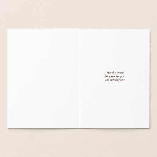 Adinkra kerstkaart folie kaarten (Binnen)