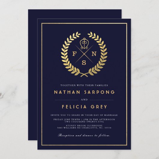 Adinkra Love Symbol | huwelijksuitnodiging Kaart (Voorkant / Achterkant)