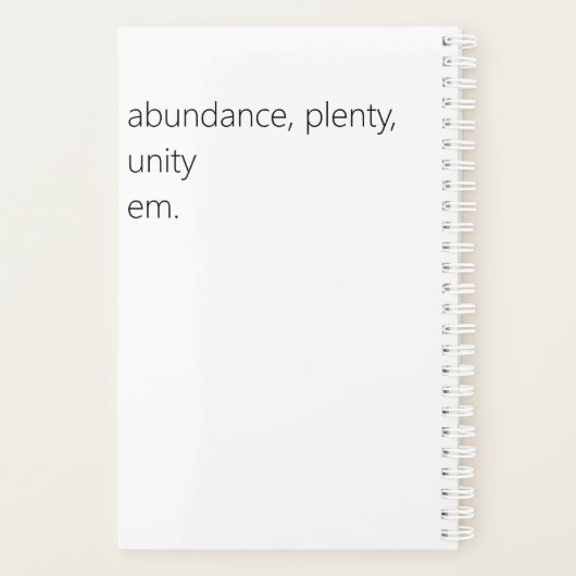 Adinkra Notebook 4 Planner (Achterkant)