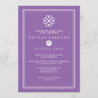 Adinkra Nyame Dua Symbol Lavender Wedding