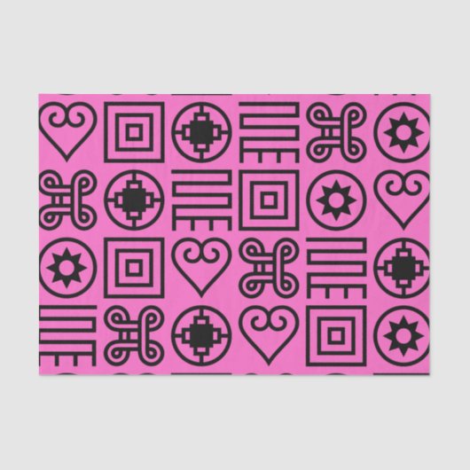 Adinkra Print Tissue Paper Tissuepapier (Voorkant)