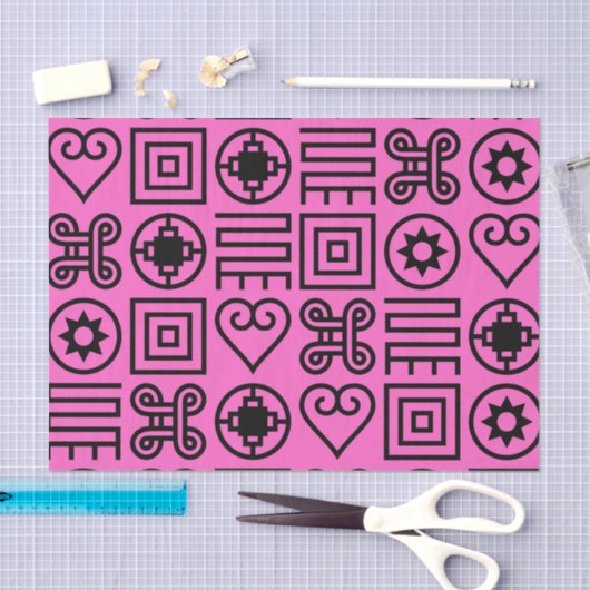 Adinkra Print Tissue Paper Tissuepapier (Craft)