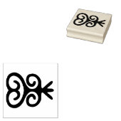 Adinkra Senufo Symbool Rubber Stempel (Gestempeld)