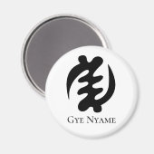 Adinkra Symbol GYE NYAME The Supremacy of God Magneet (Voorkant / Achterkant)