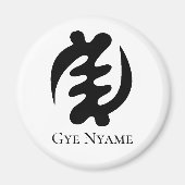 Adinkra Symbol GYE NYAME The Supremacy of God Magneet (Voorkant)