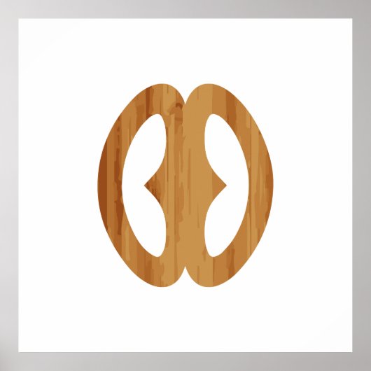 Adinkra Symbol Hope Nyame biribi wo soro Gift Idea Poster (Voorkant)