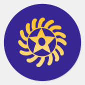 Adinkra Symbol (Life Transformation) Sticker (Voorkant)