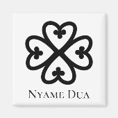 Adinkra Symbol NYAME DUA Power & Protection of God Magneet (Voorkant)
