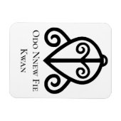 Adinkra Symbol ODO NNEW FIE KWAN Love... Magneet (Horizontaal)