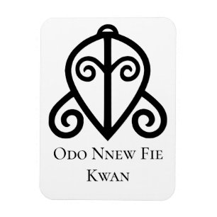 Adinkra Symbol ODO NNEW FIE KWAN Love... Magneet
