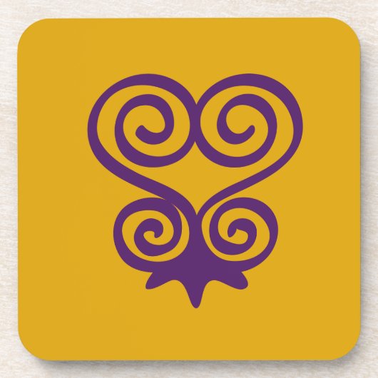 Adinkra Symbol (Sankofa) Onderzetters (Voorkant)