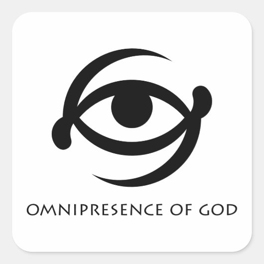 Adinkra Symbol sticker Onyakopon Aniwa-Divine Eye (Voorkant)