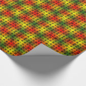 Adinkra-symbolen met Afrikaanse kleuren Cadeaupapier (Hoek)