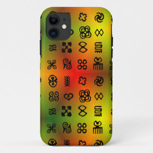 Adinkra-symbolen met Afrikaanse kleuren Case-Mate iPhone Case