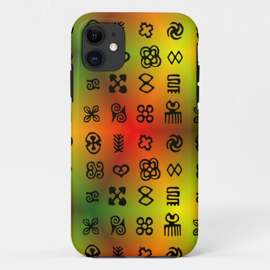 Adinkra-symbolen met Afrikaanse kleuren Case-Mate iPhone Case (Achterkant)