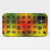 Adinkra-symbolen met Afrikaanse kleuren Case-Mate iPhone Case (Achterkant (horizontaal))