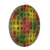 Adinkra-symbolen met Afrikaanse kleuren Dartbord (Voorkant Links)