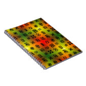 Adinkra-symbolen met Afrikaanse kleuren Notitieboek (Rechterzijde)