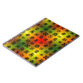 Adinkra-symbolen met Afrikaanse kleuren Notitieboek (Linkerzijde)