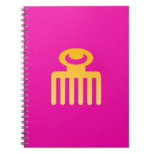 Adinkra Symbool (Beauty) Spiral Lined Notitieboek