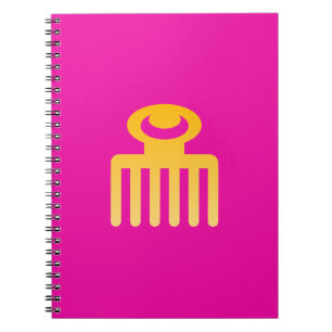 Adinkra Symbool (Beauty) Spiral Lined Notitieboek