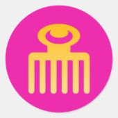 Adinkra Symbool (Beauty) Sticker (Voorkant)
