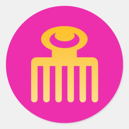 Adinkra Symbool (Beauty) Sticker (Voorkant)