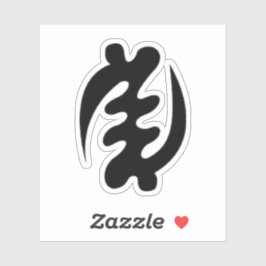 Adinkra-symbool (behalve God) Vinyl Sticker