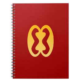 Adinkra Symbool (Human Relations) Spiraalvormig No Notitieboek