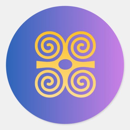 Adinkra-symbool (kracht) sticker (Voorkant)