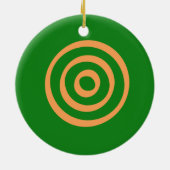 Adinkra Symbool (Leiderschap) Keramisch Ornament (Achterkant)