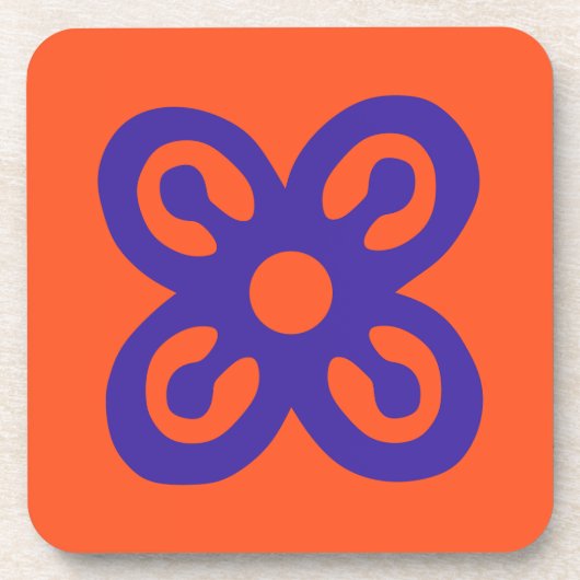Adinkra Symbool (overvloed) Onderzetters (Voorkant)