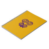 Adinkra Symbool (Sankofa) spiraalvormig gevoerd No Notitieboek (Linkerzijde)