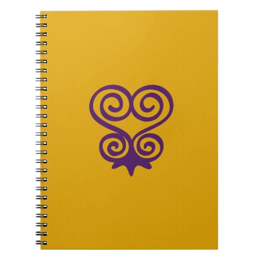 Adinkra Symbool (Sankofa) spiraalvormig gevoerd No Notitieboek (Voorkant)