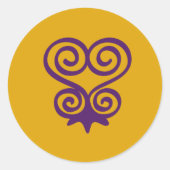 Adinkra Symbool (Sankofa) Sticker (Voorkant)