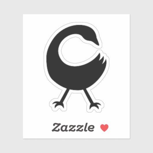 Adinkra Symbool (Sankofa) Vinyl Sticker (Vel)