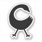 Adinkra Symbool (Sankofa) Vinyl Sticker (Voorkant)