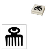 Adinkra Symbool (Schoonheid) Rubber Stamp Rubberstempel (Gestempeld)