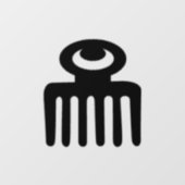 Adinkra Symbool (Schoonheid) Venster Cling Raamsticker (Vel)