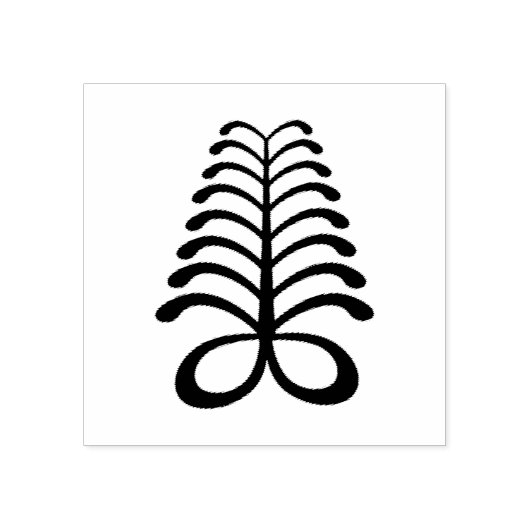 Adinkra Symbool (uithoudingsvermogen) Rubberen ste Rubberstempel (Afrduk)