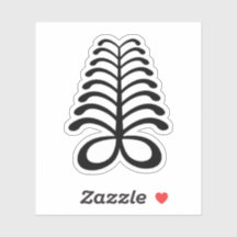 Adinkra-symbool (uithoudingsvermogen) vinyl sticke